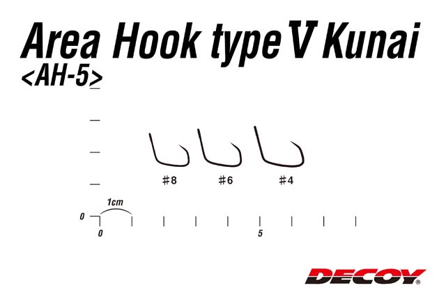 DECOY Area Hook Type 5 Kunai: размерный ряд