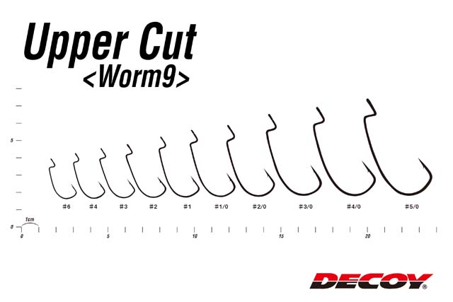 DECOY Worm9 Upper Cut: размерный ряд